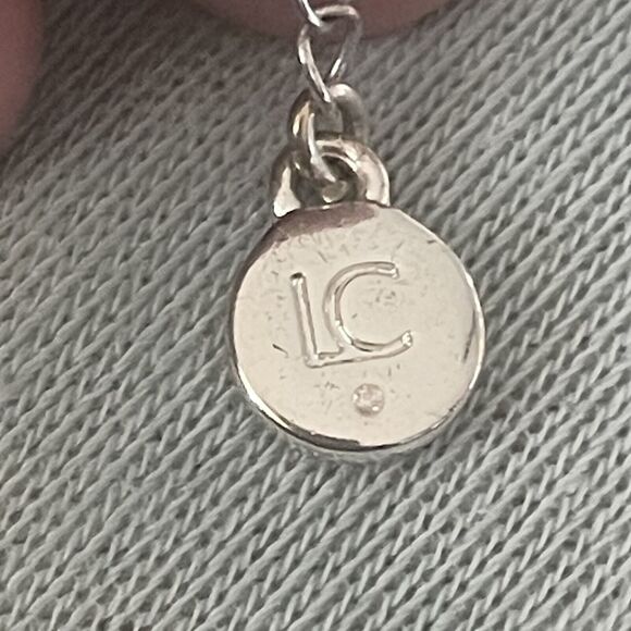 Vintage Signed Liz Claiborne Multi Stone Bezel Set Cabochon Silver Tone Necklace - Picture 5 of 6